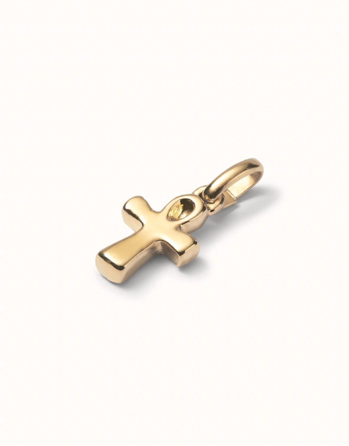 Charm With Cross Form - Gold