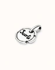 Charm With Lucky Word - Silver