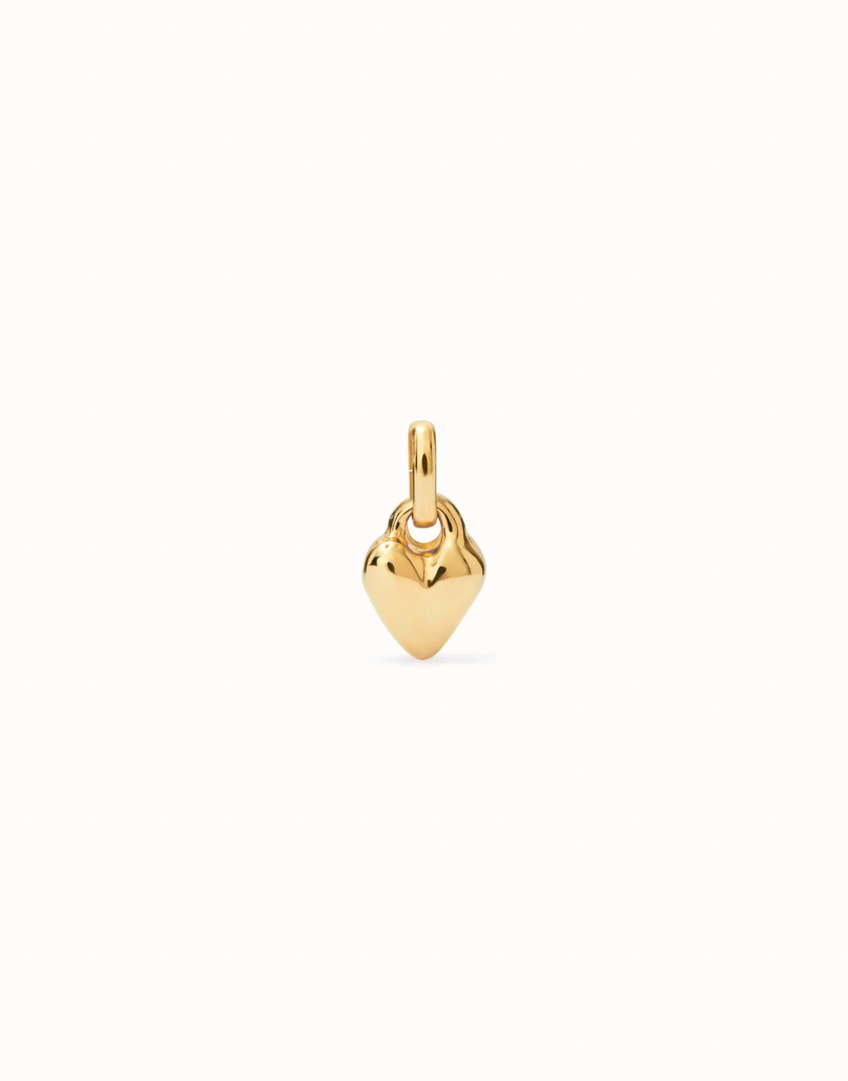 Charm With Small Heart Shape - Gold
