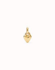 Charm With Small Heart Shape - Gold