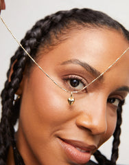 Charm With Small Heart Shape - Gold