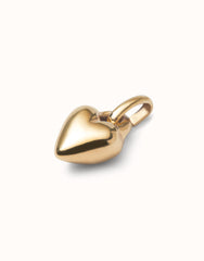 Charm With Small Heart Shape - Gold