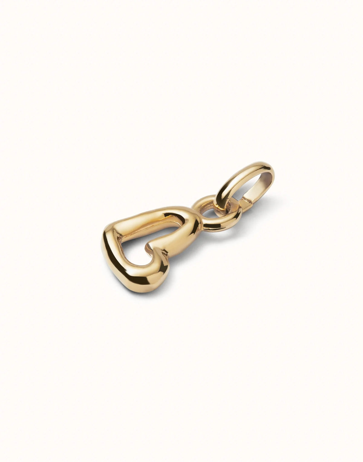 Charm With Heart Shape - Gold