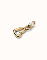 Charm With Heart Shape - Gold