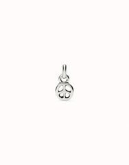 Charm With A Peace Symbol Shape - Silver