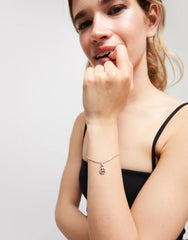 Charm With A Peace Symbol Shape - Silver