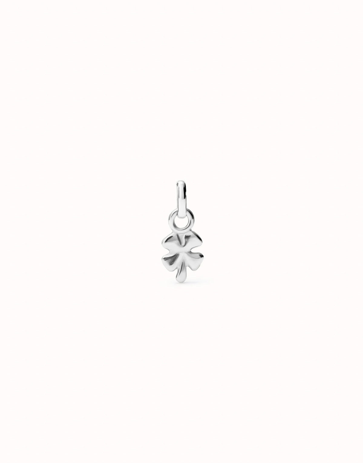 Charm With Clover Shape - Silver