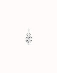 Charm With Clover Shape - Silver
