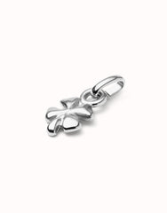 Charm With Clover Shape - Silver