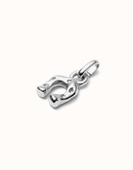 Charm With Horseshoe Shape - Silver