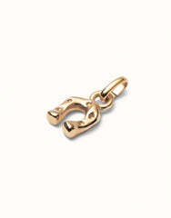 Charm In Horseshoe Shape - Gold