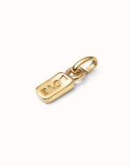 Charm With The Word "Love" - Gold