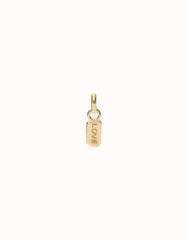 Charm With The Word "Love" - Gold