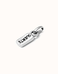 Charm With Lucky Word - Silver