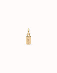 Charm With A Lucky Word - Gold
