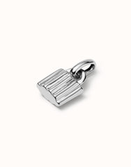 Charm With Padlock Shape - Silver