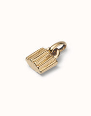 Charm With Padlock Shape - Gold