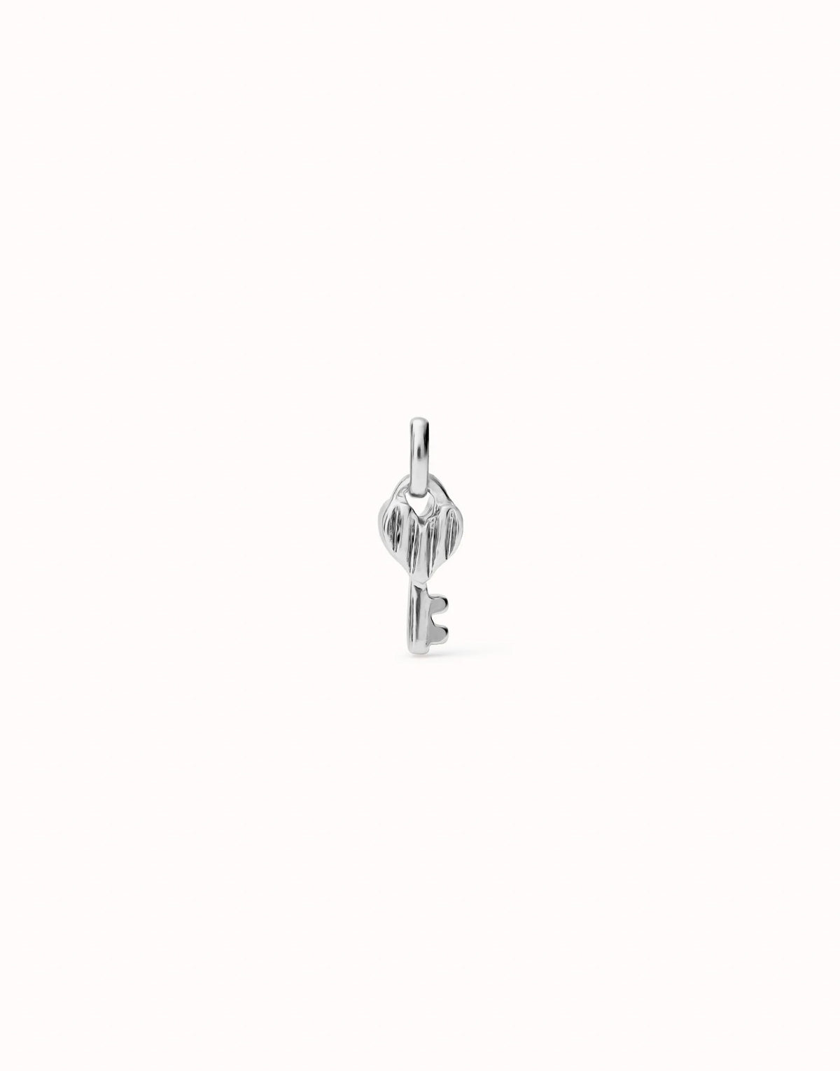 Charm With Key Shape - Silver