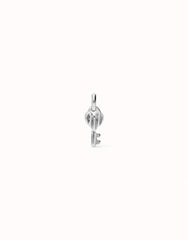 Charm With Key Shape - Silver