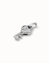 Charm With Key Shape - Silver