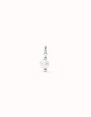 Charm With Pearl - Silver