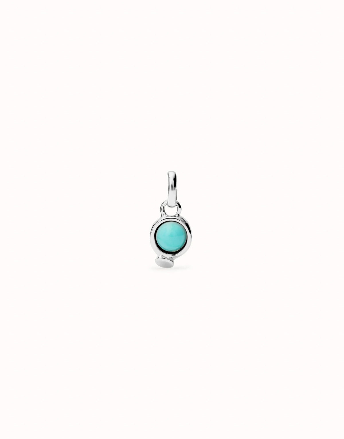 Charm With Turquoise Stone - Silver