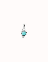 Charm With Turquoise Stone - Silver