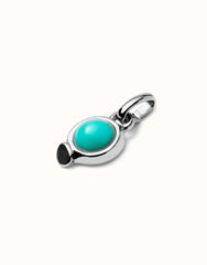 Charm With Turquoise Stone - Silver