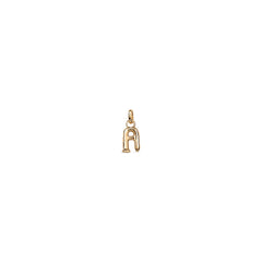 Small A Initial Charm - Gold