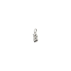 Small B Initial Charm - Silver