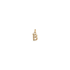 Small B Initial Charm - Gold