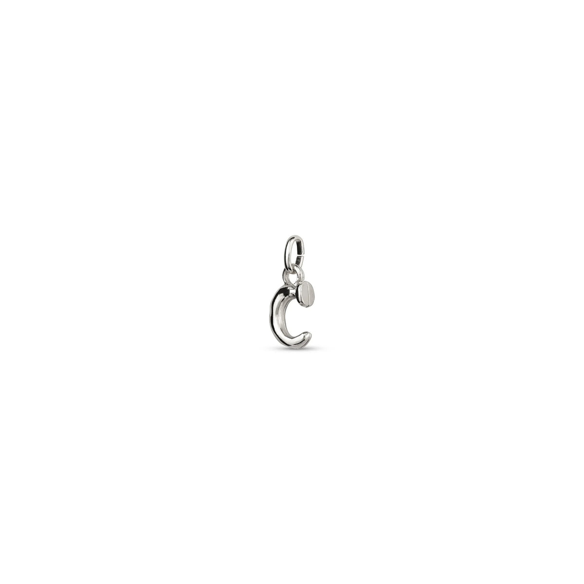Small C Initial Charm - Silver