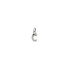 Small C Initial Charm - Silver