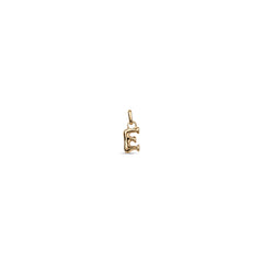 Small E Initial Charm - Gold