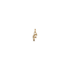 Small F Initial Charm - Gold