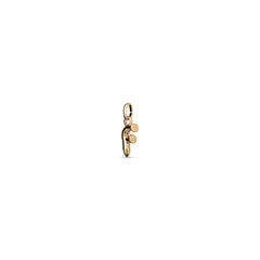 Small F Initial Charm - Gold