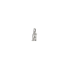 Small H Initial Charm - Silver