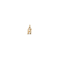 Small H Initial Charm - Gold