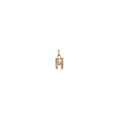 Small M Initial Charm - Gold