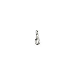 Small O Initial Charm - Silver