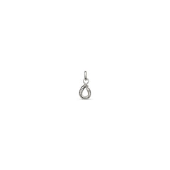 Small O Initial Charm - Silver