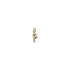 Small P Initial Charm - Gold
