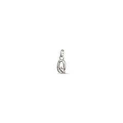 Small Q Initial Charm - Silver