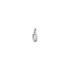 Small U Initial Charm - Silver