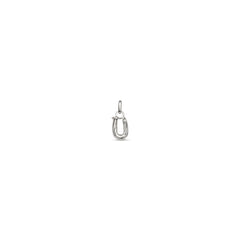 Small U Initial Charm - Silver