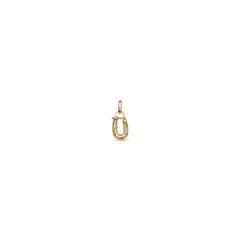 Small U Initial Charm - Gold