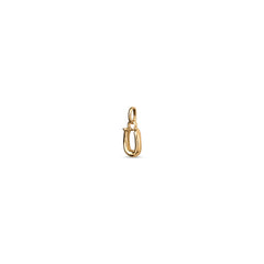 Small U Initial Charm - Gold