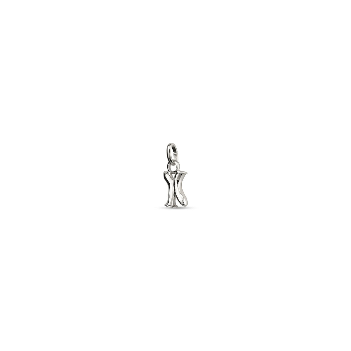 Small X Initial Charm - Silver
