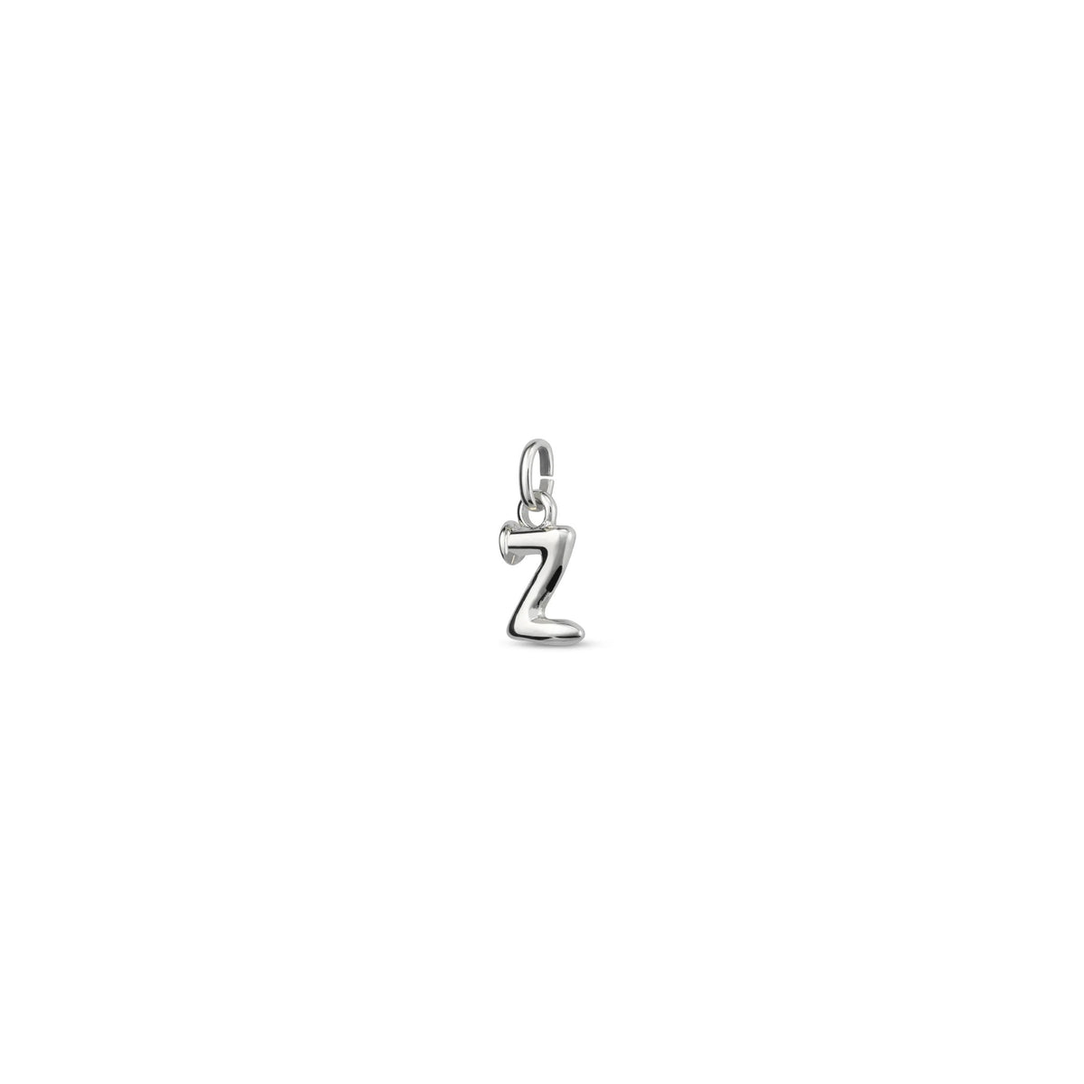 Small Z Initial Charm - Silver
