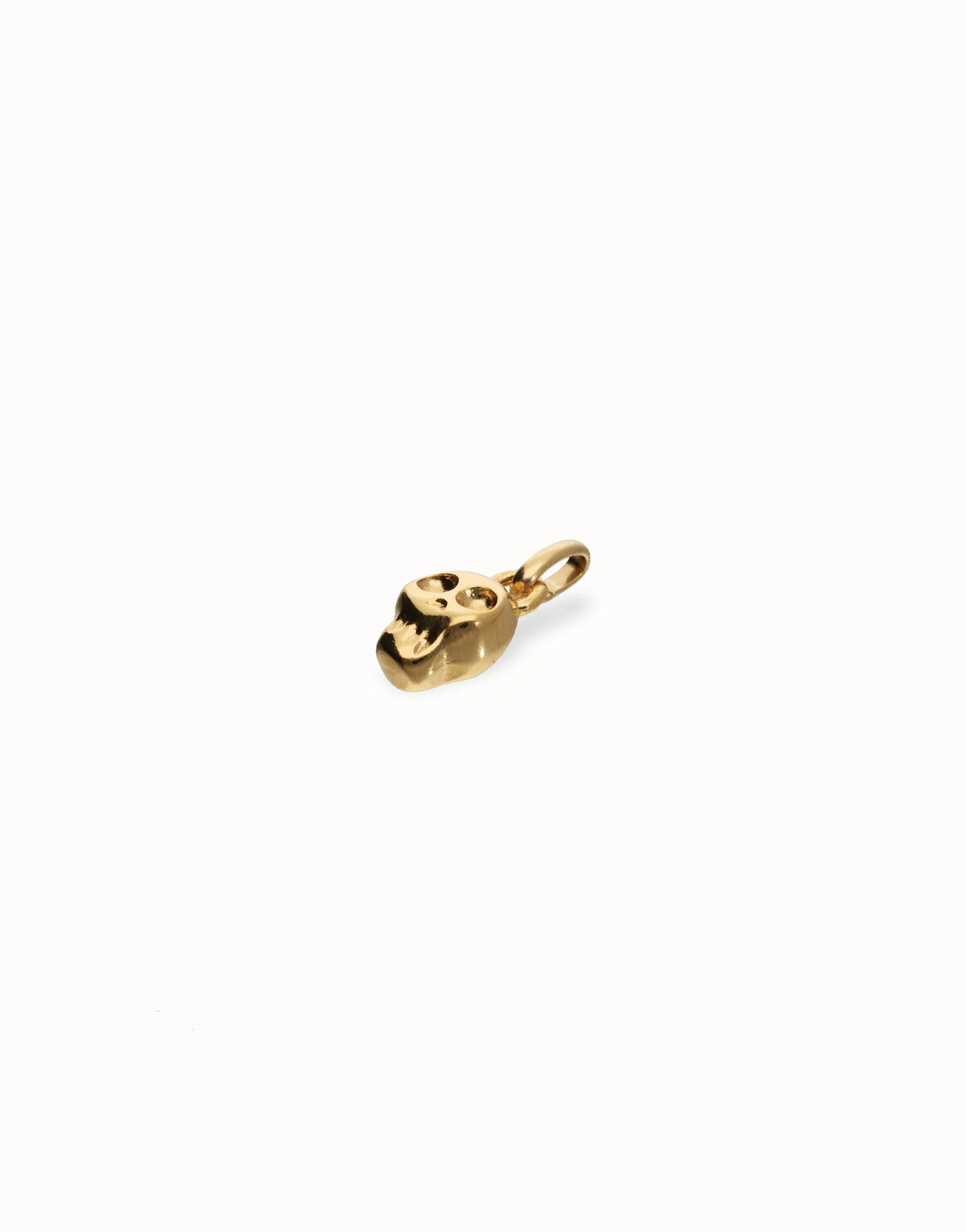 Charm In The Shape Of A Skull - Gold